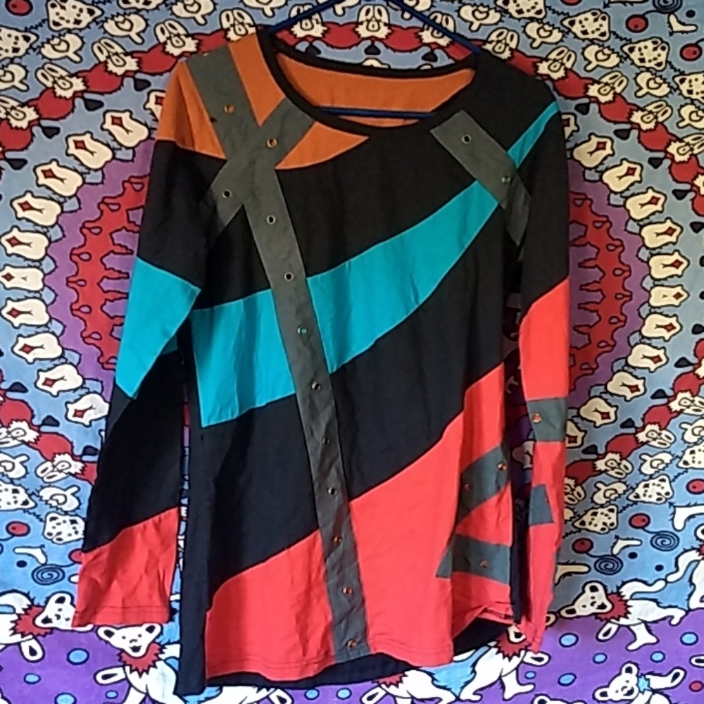 Gypsy Rose Festival Hippie Cotton Tunic Sweatshirt